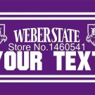 Weber State Wildcats YOUR TEXT Flag 3ft x 5ft Polyester Banner Flying