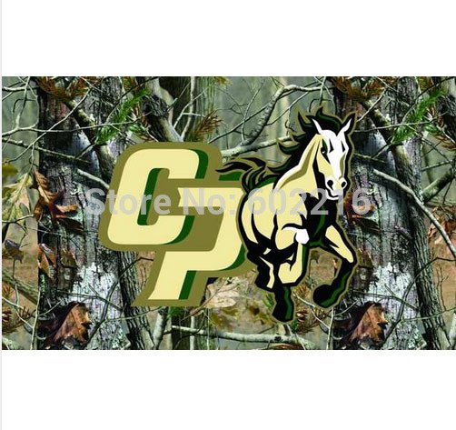 Cal Poly Mustangs Camo College Large Outdoor Flag 3ft x 5ft
