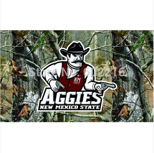 New Mexico State Aggies Camo College Large Outdoor Flag 3ft x 5ft Football