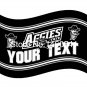 New Mexico State Aggies YOUR TEXT Flag 3ft x 5ft Polyester  Banner