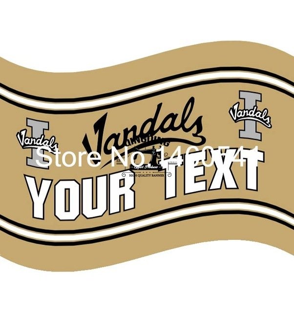 Idaho Vandals YOUR TEXT Flag 3ft x 5ft Polyester Banner Flying