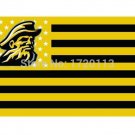 Appalachian State Mountaineers with us stripes 3ftx5ft Banner 100D Polyester