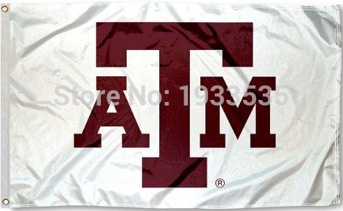Texas A&M Aggies White Flag 3x5 FT