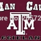 Texas A&M Aggies Man Cave banner 100D 150X90CM Polyester brass grommets custom66