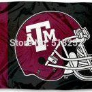 Texas A&M Aggies Helmet Flag 3x5 FT  100D Polyester Custom flag grommets 6038