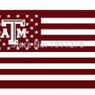 Texas A&M Aggies flag with us stars stripes 3ftx5ft  Flag metal Grommets