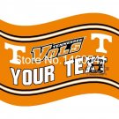 Tennessee Volunteers Your Text Personality Flag 3ft x 5ft Polyeste Banner Flying