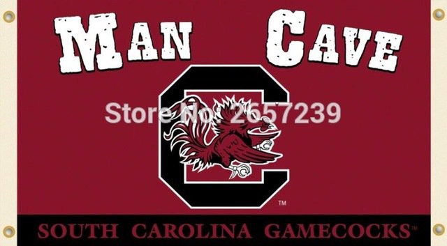 South Carolina Gamecocks Man Cave Flag 3x5FT banner  brass grommets custom66