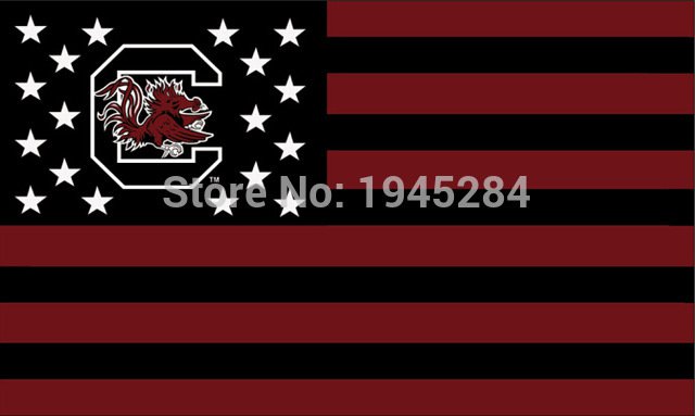 South Carolina Gamecocks with Modified US Flag Banner New 3x5FT  Polyester 9428