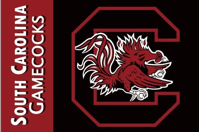 South Carolina Gamecocks Flag 3ft x 5ft Polyester banner white sleeve