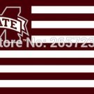 Mississippi State Bulldogs Flag 90x150cm metal grommets