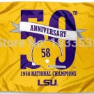 LSU Tigers 1958 National Champions 3x5 FT banner Flag