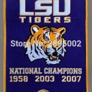 Louisiana State University LSU Tigers College Basketball Banner Flag 3x5 FT