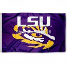LSU Tigers Eye of the Tiger College Large Outdoor Flag 3ft x 5ft Football