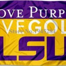 Louisiana State Tigers Love Purple LSU Flag Banner New 3x5FT 90x150CM Polyester