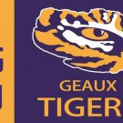 LSU Geaux Tigers Louisiana State University Flag 3x5 FT Fan Flag metal holes