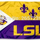 College LSU Tigers Flag 3x5FT  100D 150X90CM Polyester brass grommets custom66