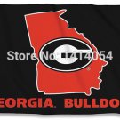 Georgia Bulldogs STATE OUTLINE flag 150X90CM 3X5FT Banne
