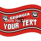 Georgia Bulldogs YOUR TEXT Flag 3ft x 5ft Polyester  Banner Flying