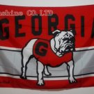University of Georgia Bulldogs Flag hot sell goods 3X5FT  brass metal holes