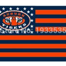 USA Stars and Stripes Auburn Tigers Fan Flag 3x5 FT Banner brass metal holes