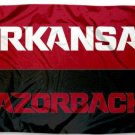 Arkansas Razorbacks Wordmark Large Nylon Indoor Outdoor  Flag 3X5FT