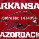 Arkansas Razorbacks New Logo Flag 150X90CM 100D Polyester grommets custom009