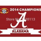 Alabama CrimsonTide flags 2014 champions 90x150cm polyester digital print banner