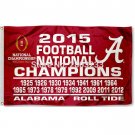 Alabama Crimson Tide 16 Time Champions Tailgating Nation College Flag 3X5FT