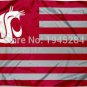 Washington State Cougars Striped Flag 3x5ft 150x90cm New Polyester Flag Banner