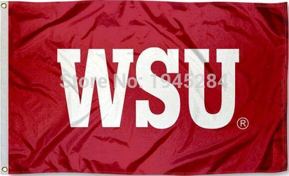 Washington State Cougars WSU Flag 3x5ft 150x90cm New Polyester Flag Banner