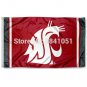 Washington State Cougars YOUR TEXT Flag 3ft x 5ft Polyester Banner Flying