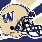Washington Huskies Helmet Flag 3ft x 5ft Polyester Washington Huskies Flying