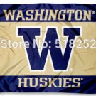 Washington Huskies Flag 3x5 FT 150X90CM Polyester Custom flag grommets 6038