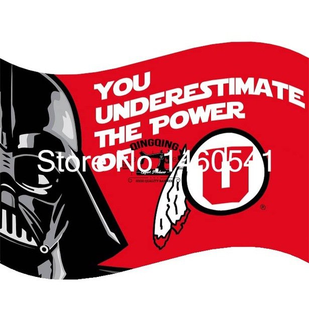 Utah Utes Wars Flag 3ft x 5ft Polyester  Banner Flying Size No.4 90x150 cm