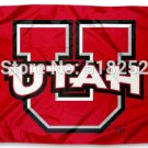 Utah Utes New Logo Flag 3x5 FT  100D Polyester Custom flag grommets 6038