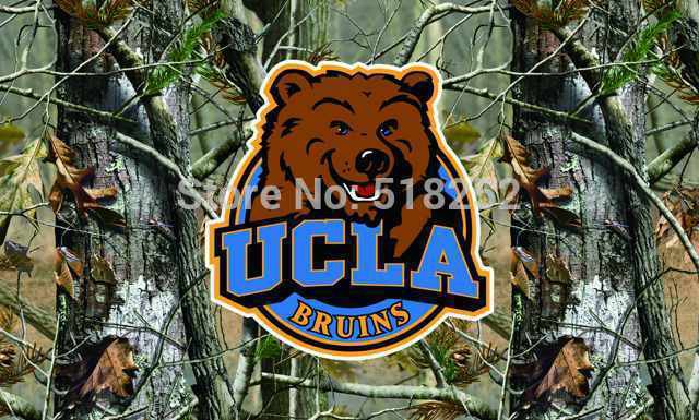 UCLA Bruins camo background Flag 3x5 FT 100D Polyester Custom flag grommets 603