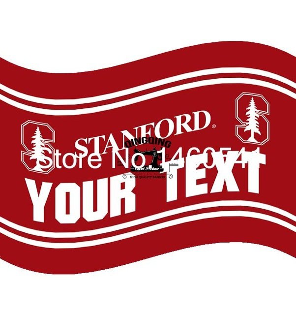 Stanford Cardinal YOUR TEXT Flag 3ft x 5ft Polyester  Banner Flying