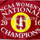 Stanford Cardinal Womens 2016 Tennis Champs Flag Banner New 3x5FT Polyester