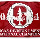 Stanford Cardinal 2015 Men's Soccer Champs Flag 3x5 FT  Custom flag grommets