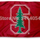 Stanford Cardinal Block S Flag 150X90CM  100D Polyester flag brass grommets 001