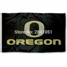 Oregon Ducks Black Wings Team American Outdoor Indoor Football College Flag 3X5