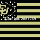 Colorado Buffaloes with Stripes and Stars Flag 3x5FT  banner