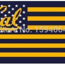 California Golden Bears stras and stripes flag 3ftx5ft  100D Polyester Flag