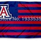 Arizona Wildcats Stars and Stripes Nation College Flag 3x5 ft brass metal holes