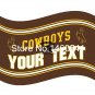 Wyoming Cowboys YOUR TEXT Flag 3ft x 5ft Polyester  Banner Flying