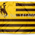 Wyoming Cowboys stripes flag150X90CM  100D Polyester flag brass grommets 001