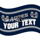 Utah State Aggies YOUR TEXT Flag 3ft x 5ft Polyester  Banner Flying