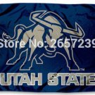 Utah State Aggies USU Big Blue University Flag 3x5FT Polyester brass grommets