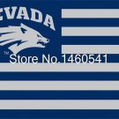 Nevada Wolf Pack With Modified US Flag 3ft x 5ft Polyester Banner Flying
